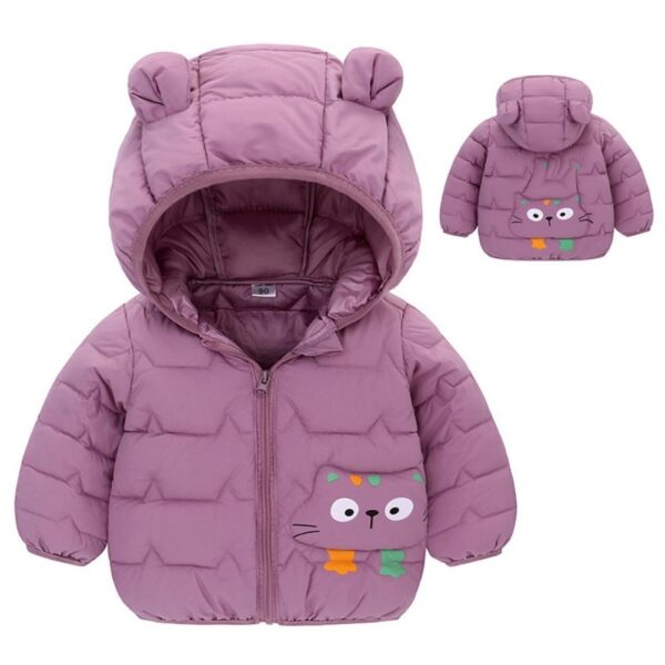 Kids Winter Coats With Hood Lambs With Caps and Ear