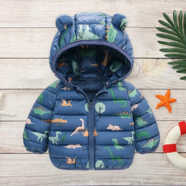 Kids Winter Coats With Hood Lambs With Caps and Ear - Image 2