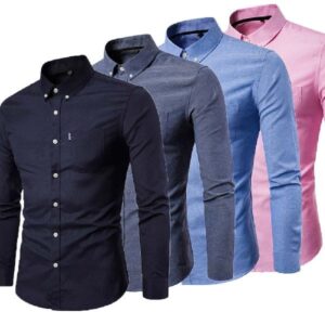 Mens Formal Shirts, For Anti-Wrinkle, Size : XL